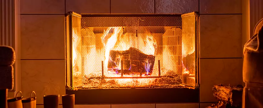 Mendota Hearth Landscape Fireplace Installation in Colleyville, Texas