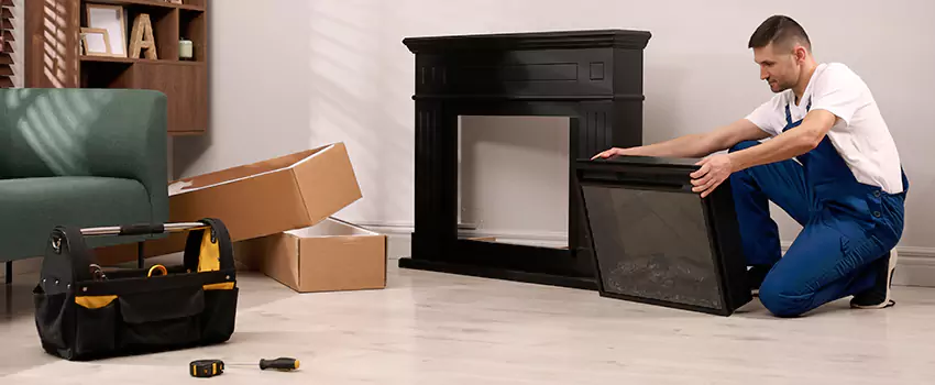 Old Rusted Metal Fireplace Repair And Replacement in Colleyville, TX