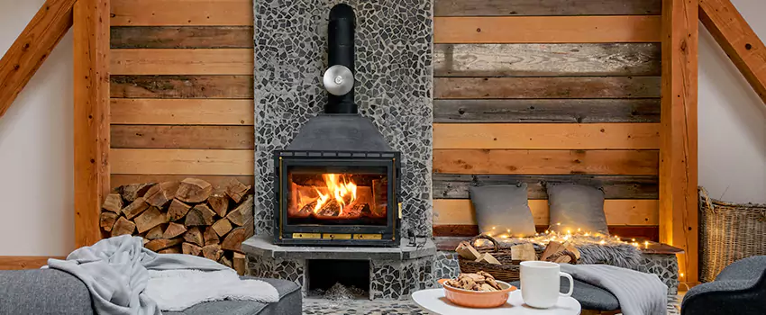 Thelin Hearth Products Direct Vent Gas Stove Fireplace Inspection in Colleyville, Texas